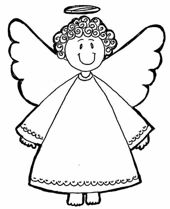 Free easy to print angel coloring pages angel coloring pages coloring pages christmas angels