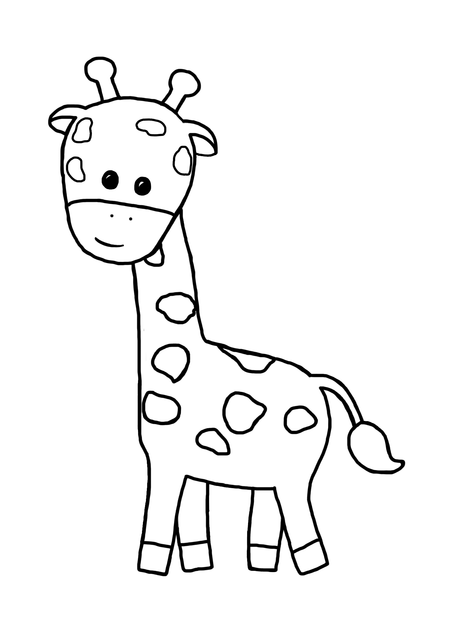 Easy animal coloring pages