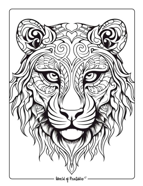 Animal coloring pages for kids adults