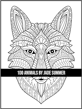 Animals an adult coloring book with lions elephants owls horses dogs ts and many more summer jade books