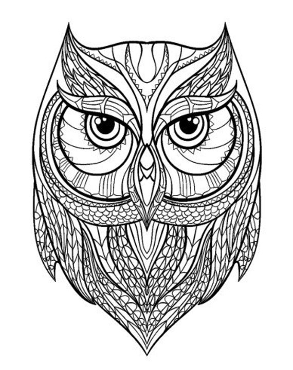 Animal coloring pages for adults digital pages mandala instant download