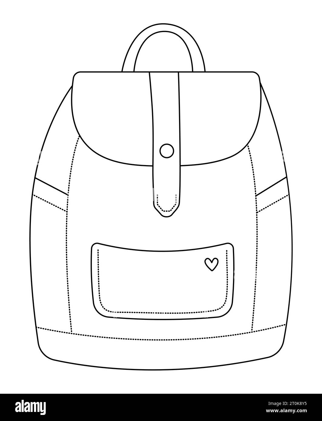Line backpack cut out stock images pictures