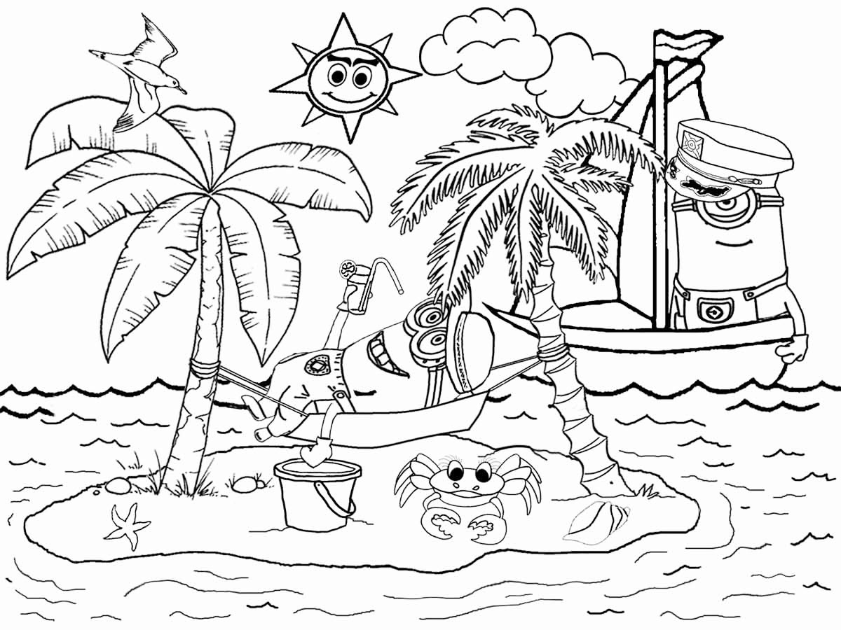 Free minions drawing to download and color