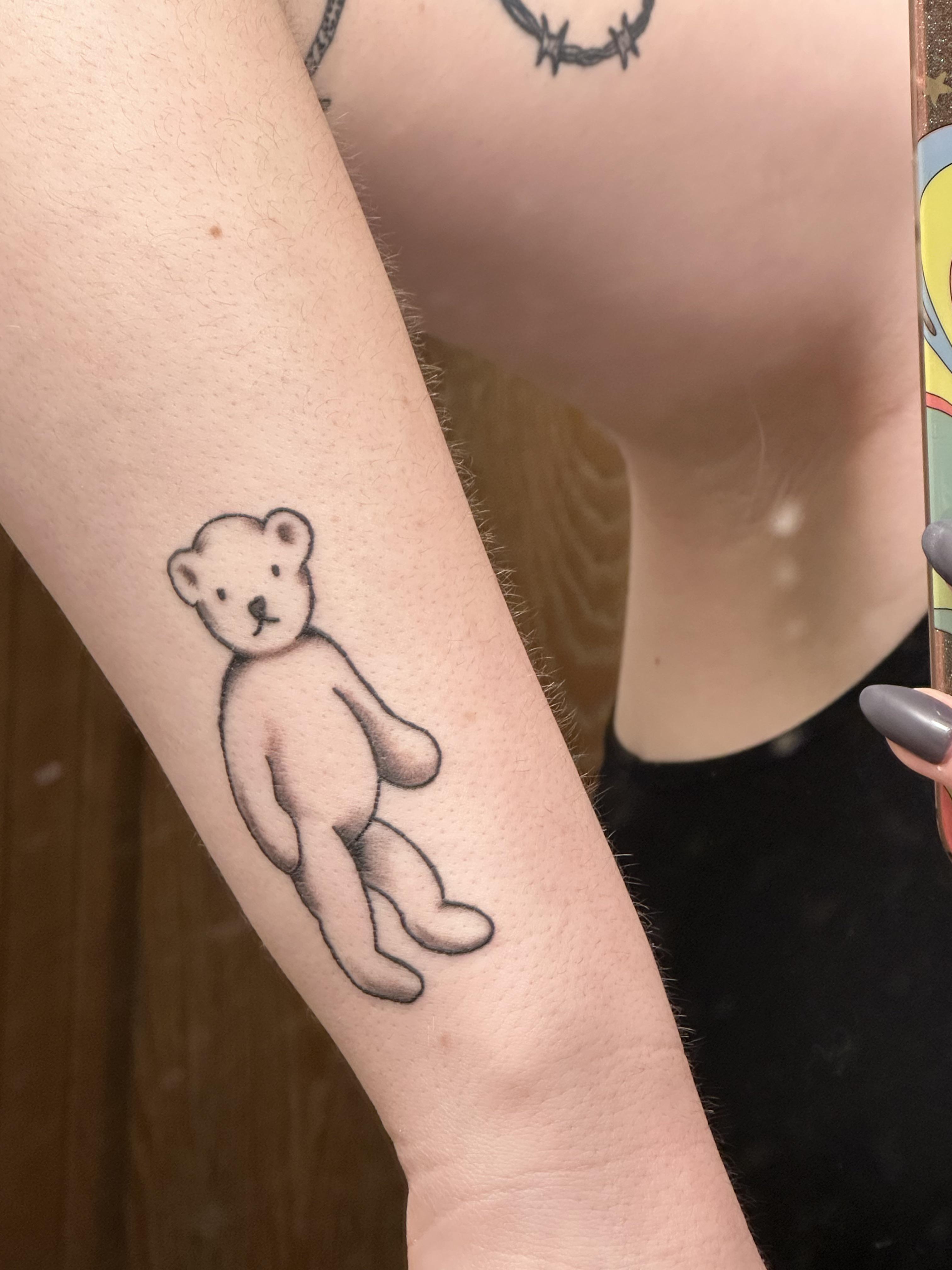 I love my new teddy bear tattoo but would it be possible to somehow make him look fuzzy or is it too late rtattooadvice