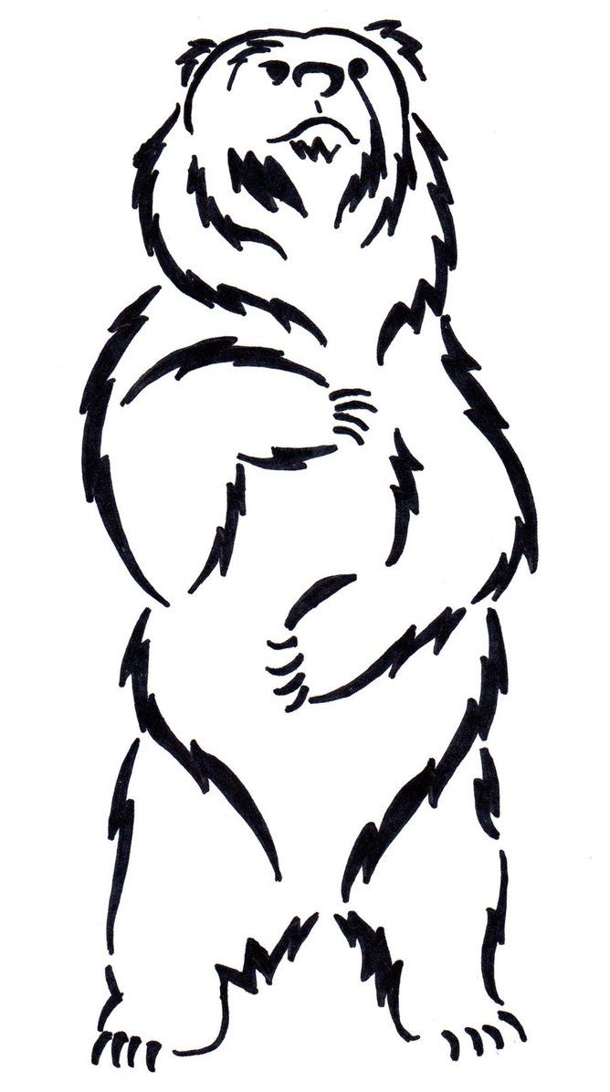 Bear tattoo by ksaurus on deviantart silueta de oso arte de osos tatuajes de osos
