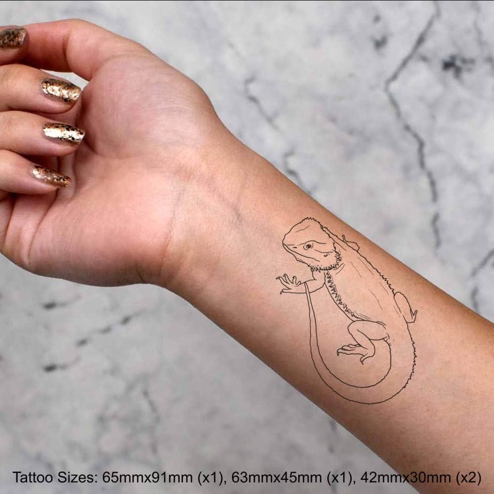 X bearded dragon temporary tattoos to beauty personal care