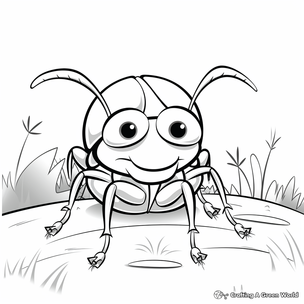 Beetle coloring pages