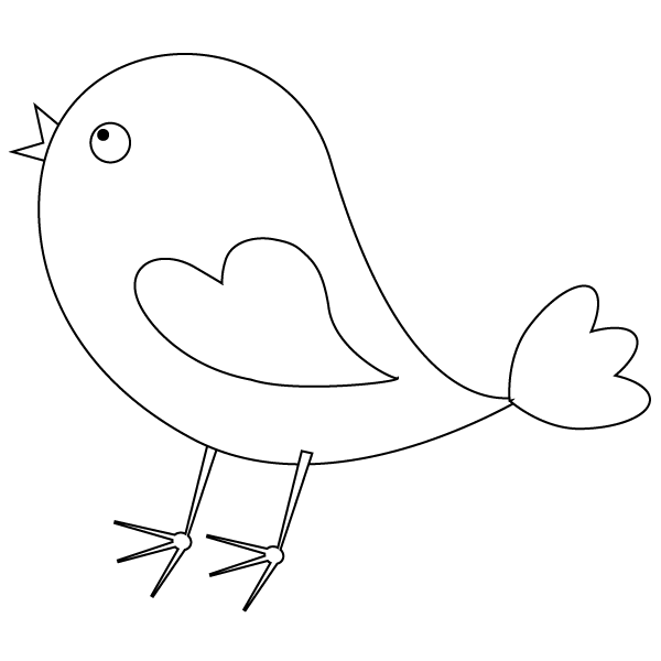 Bird coloring page â
