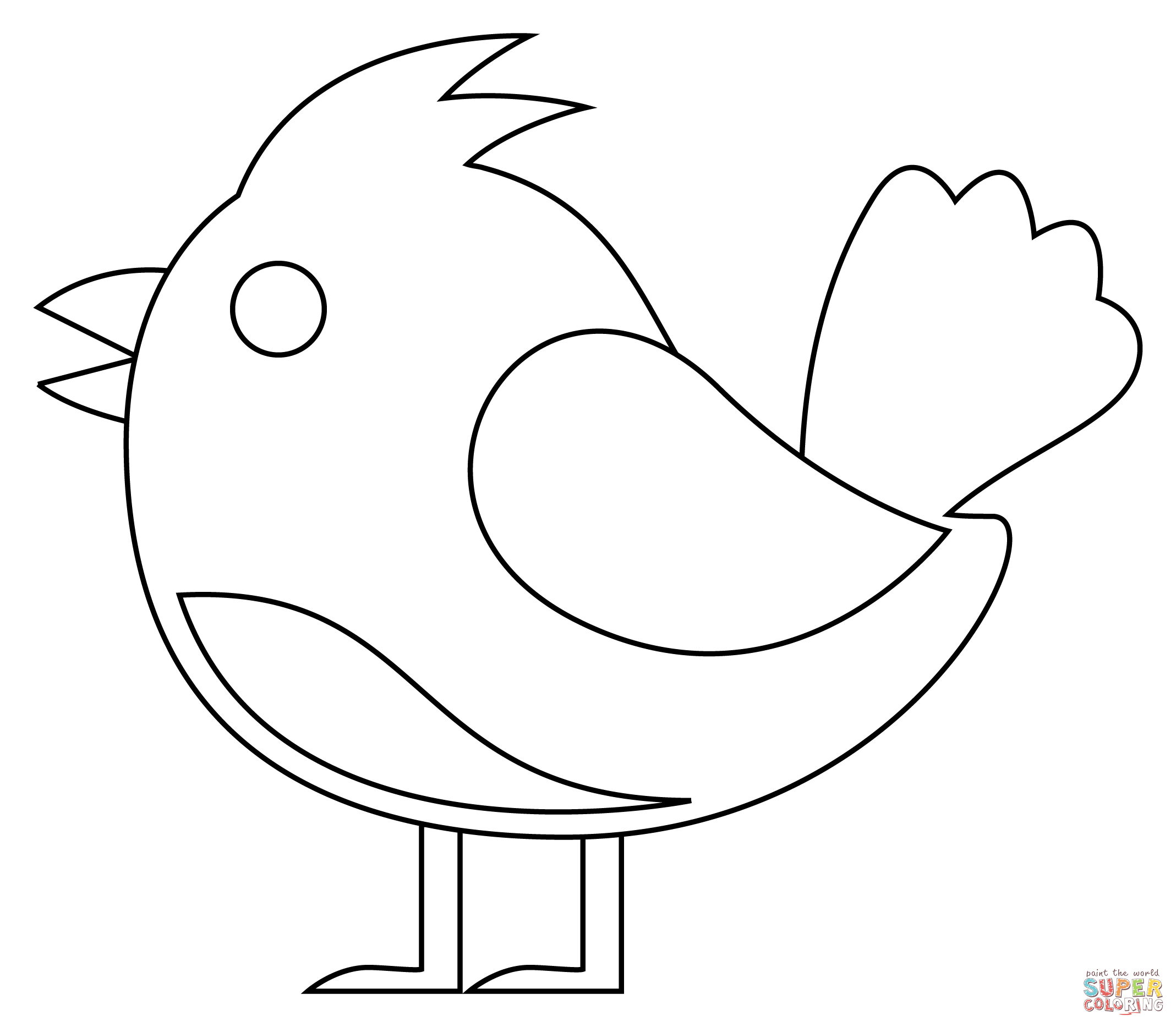 Bird coloring page free printable coloring pages