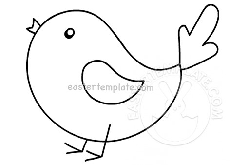 Singing bird coloring page