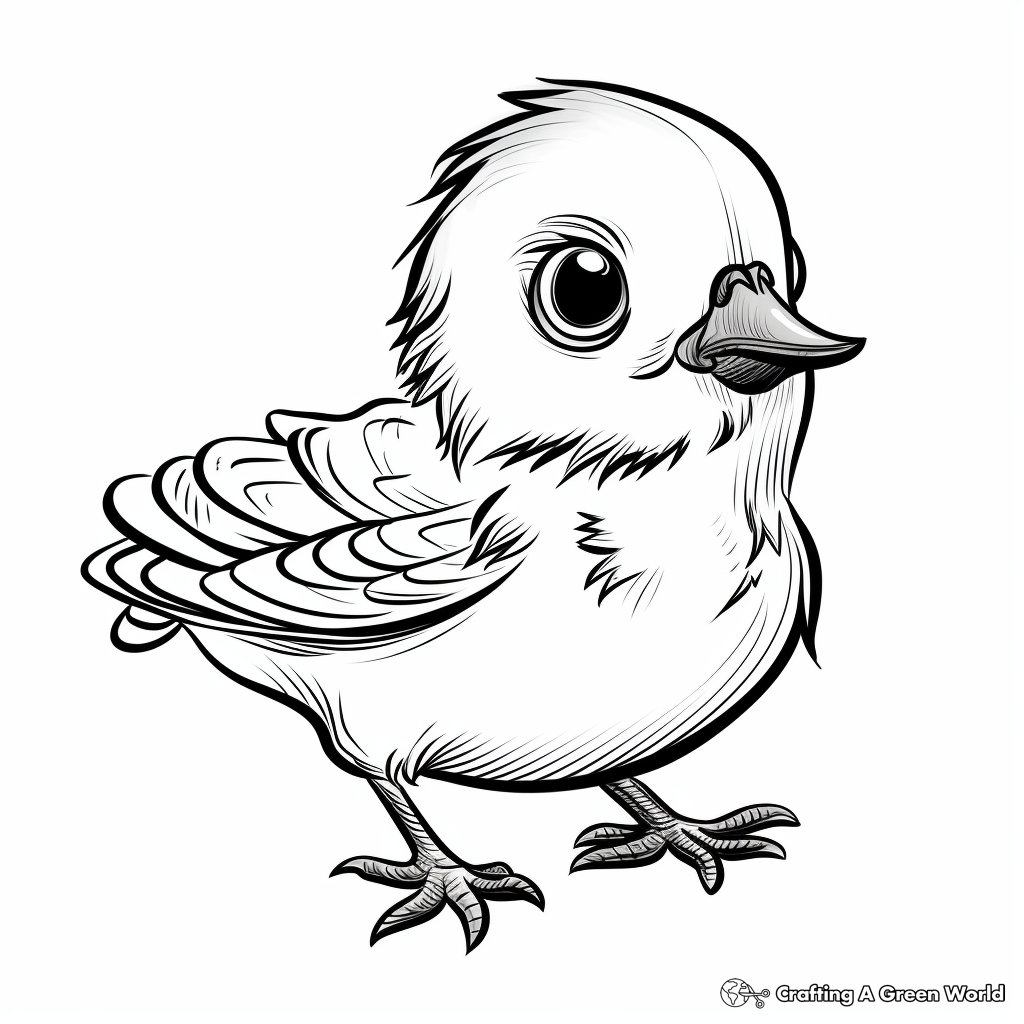Baby bird coloring pages