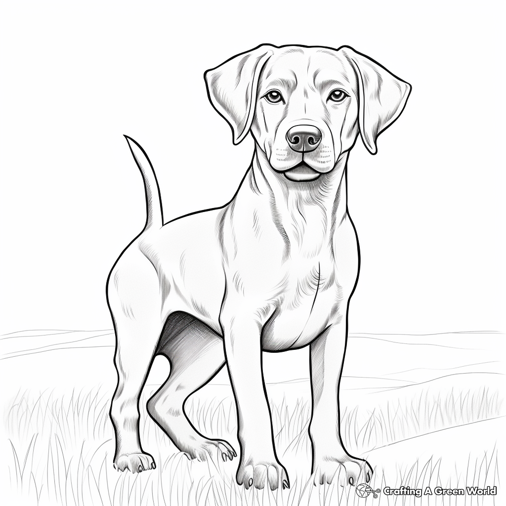 Black lab coloring pages