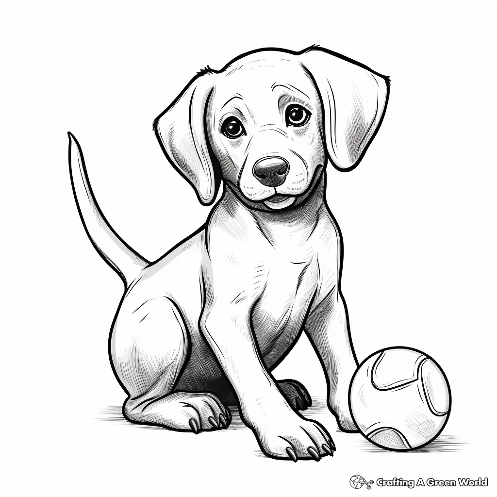 Black lab coloring pages