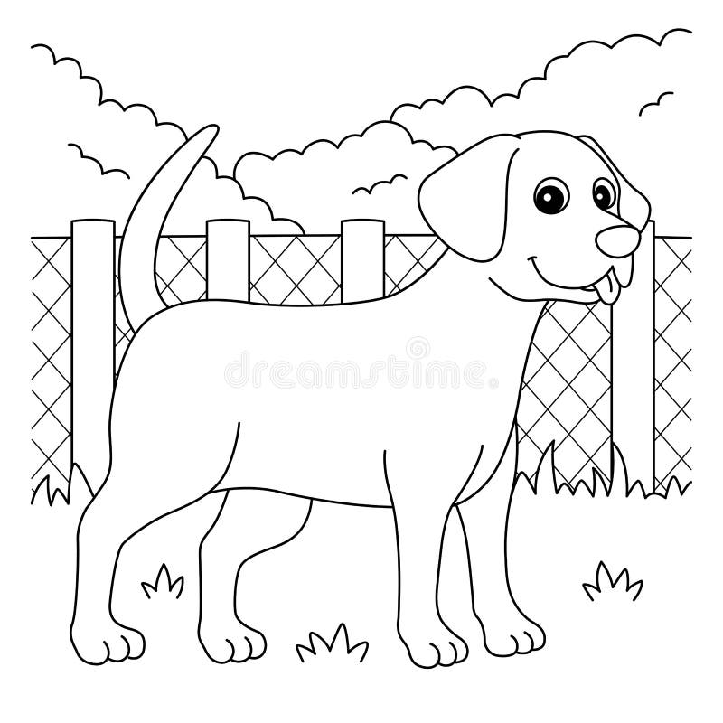 Black lab coloring stock illustrations â black lab coloring stock illustrations vectors clipart