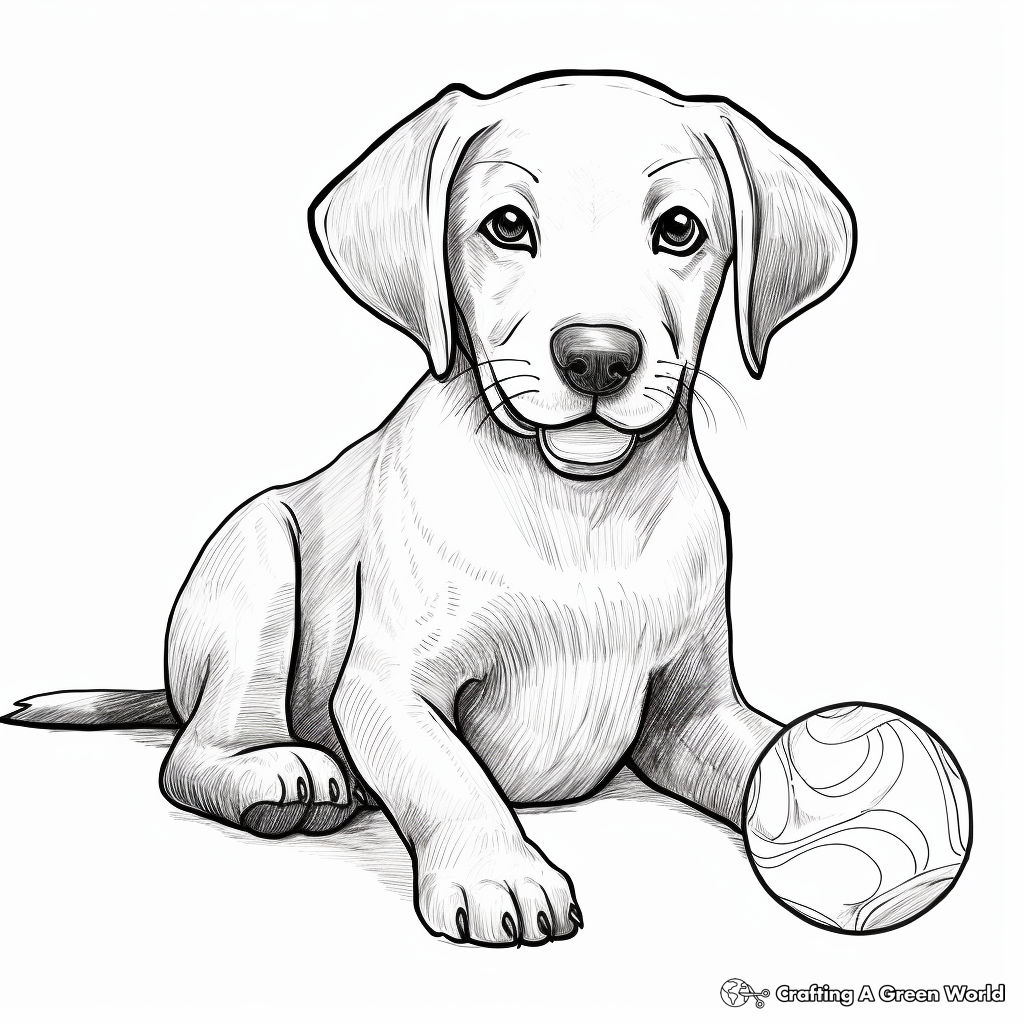 Black lab coloring pages