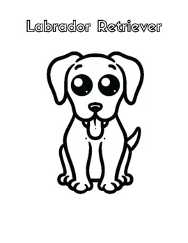 Dog breeds coloring pages for kids by giggles and miracles tpt