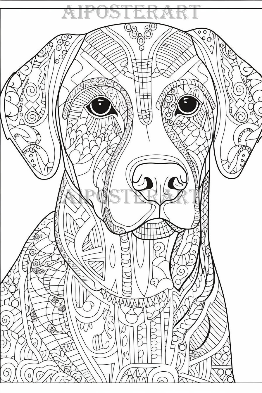 Labrador coloring pages