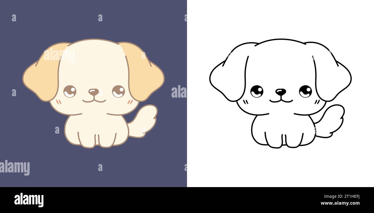 Labrador retriever cartoon coloring book hi