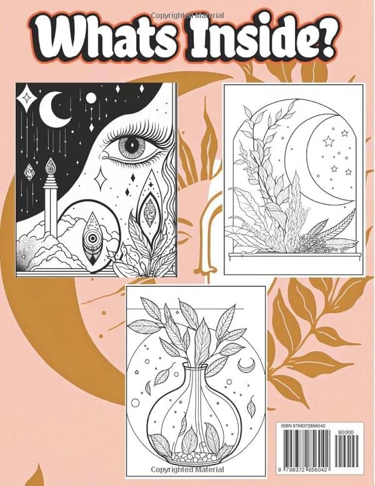 Minimalist boho coloring book adult bohemian abstract and aesthetic simple designs for relaxation stress relief and inner calm woman landscape and art line coloring pages for teens