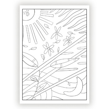 Aesthetic coloring pages minimalist boho coloring pages bulletin board