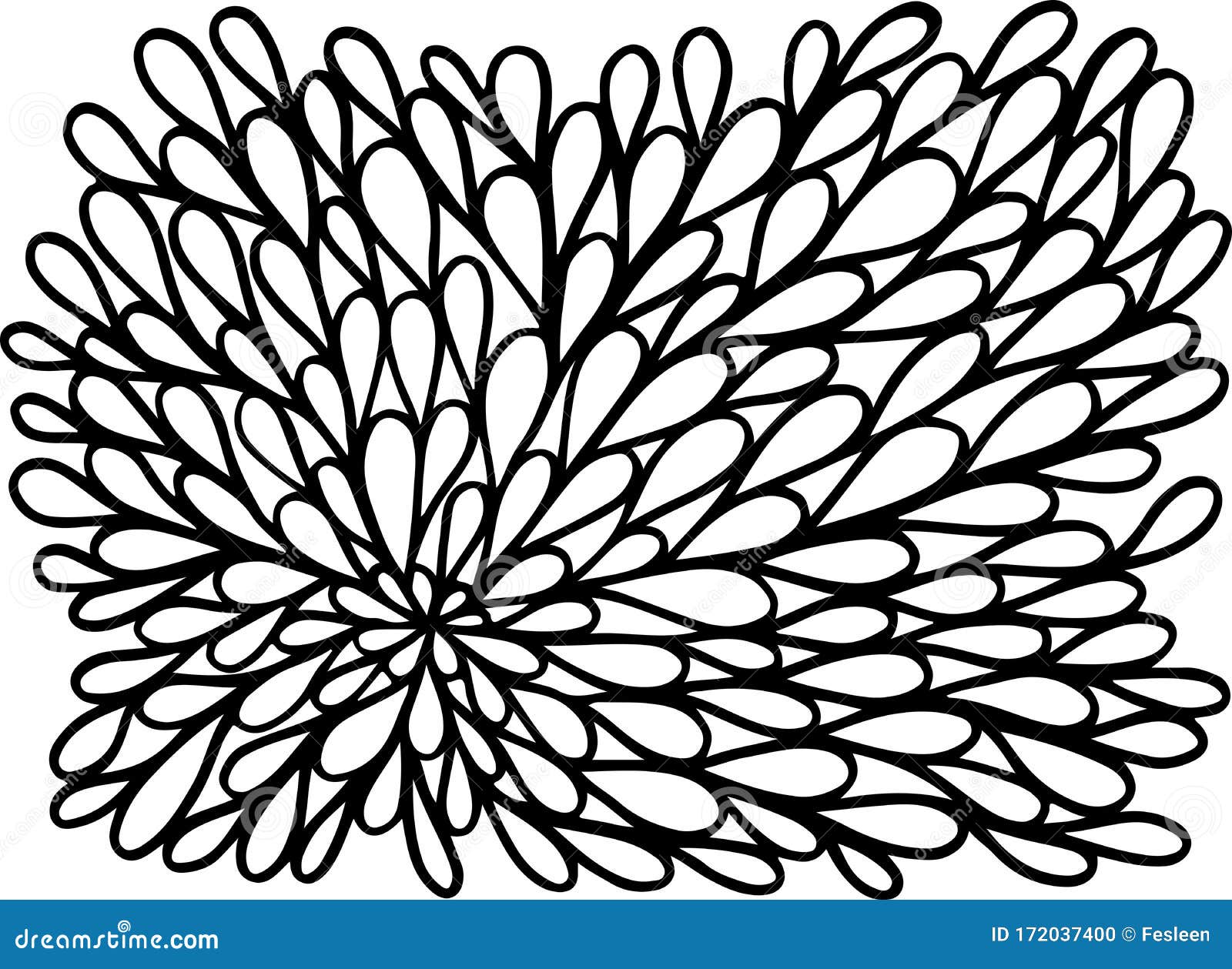 Boho doodle pattern adult coloring page nature motifs raindrops simple zen artwork stock vector