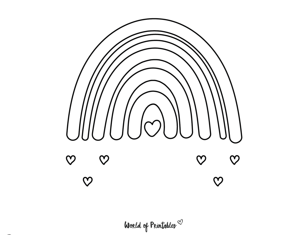 Best rainbow coloring pages to brighten your day