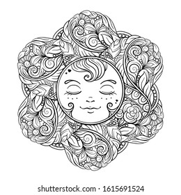 Boho coloring pages royalty