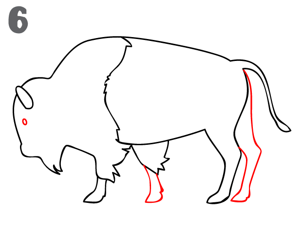 How to draw a buffalo