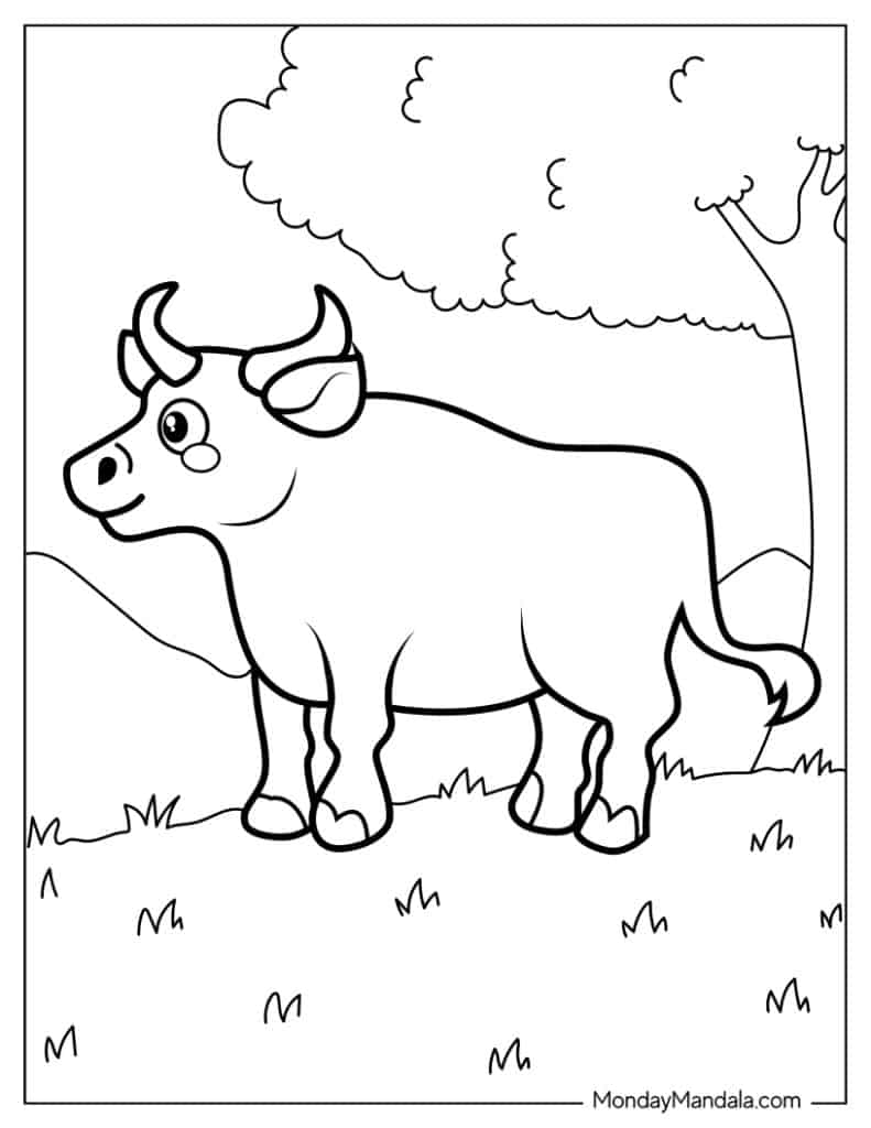 Farm animals coloring pages free pdf printables