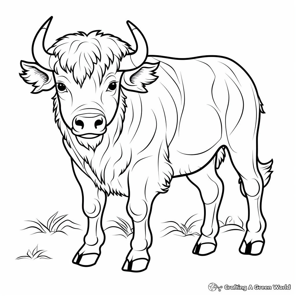 Buffalo coloring pages