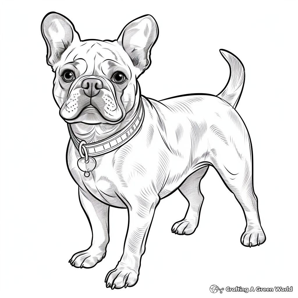 French bulldog coloring pages