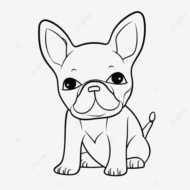 French bulldog colouring pages beautiful the french bulldog outline sketch drawing vector dog drawing wing drawing bulldog drawing png and vector with transparent background for free download