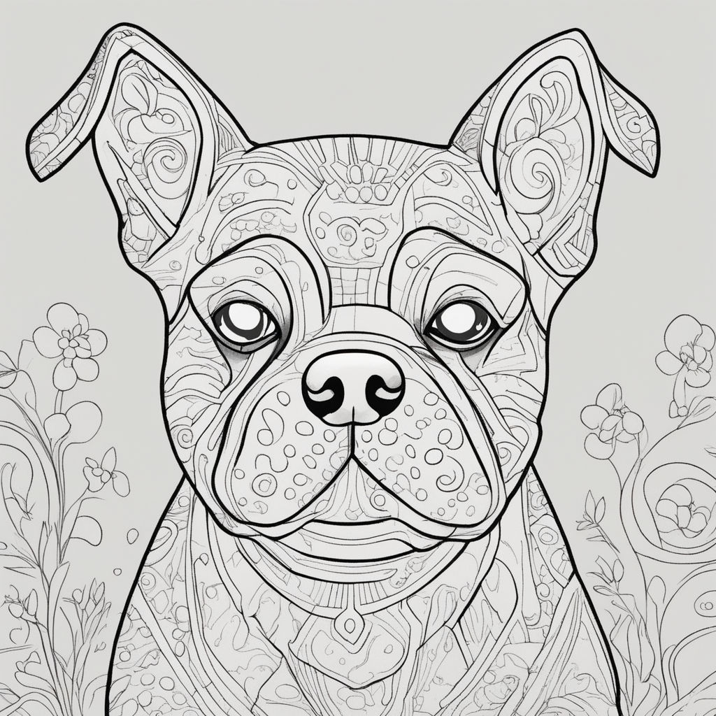 Bold thick outlines for easy coloring