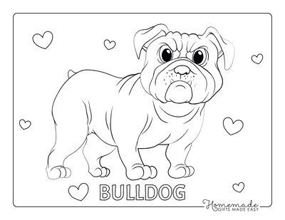 Free dog coloring pages for kids adults