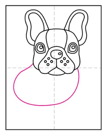 Easy how to draw a french bulldog tutorial and bulldog coloring page