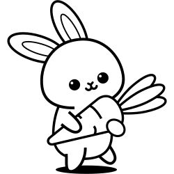 Rabbit colorg pages