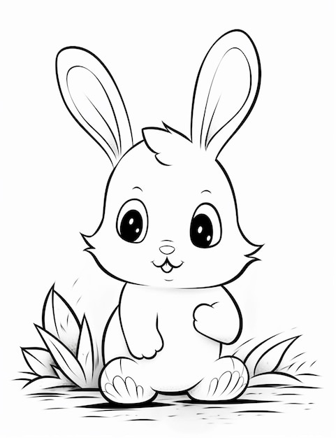 Page bunny coloring pages easy images