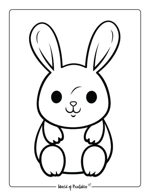Bunny coloring pages