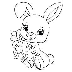Top free printable bunny coloring pages online