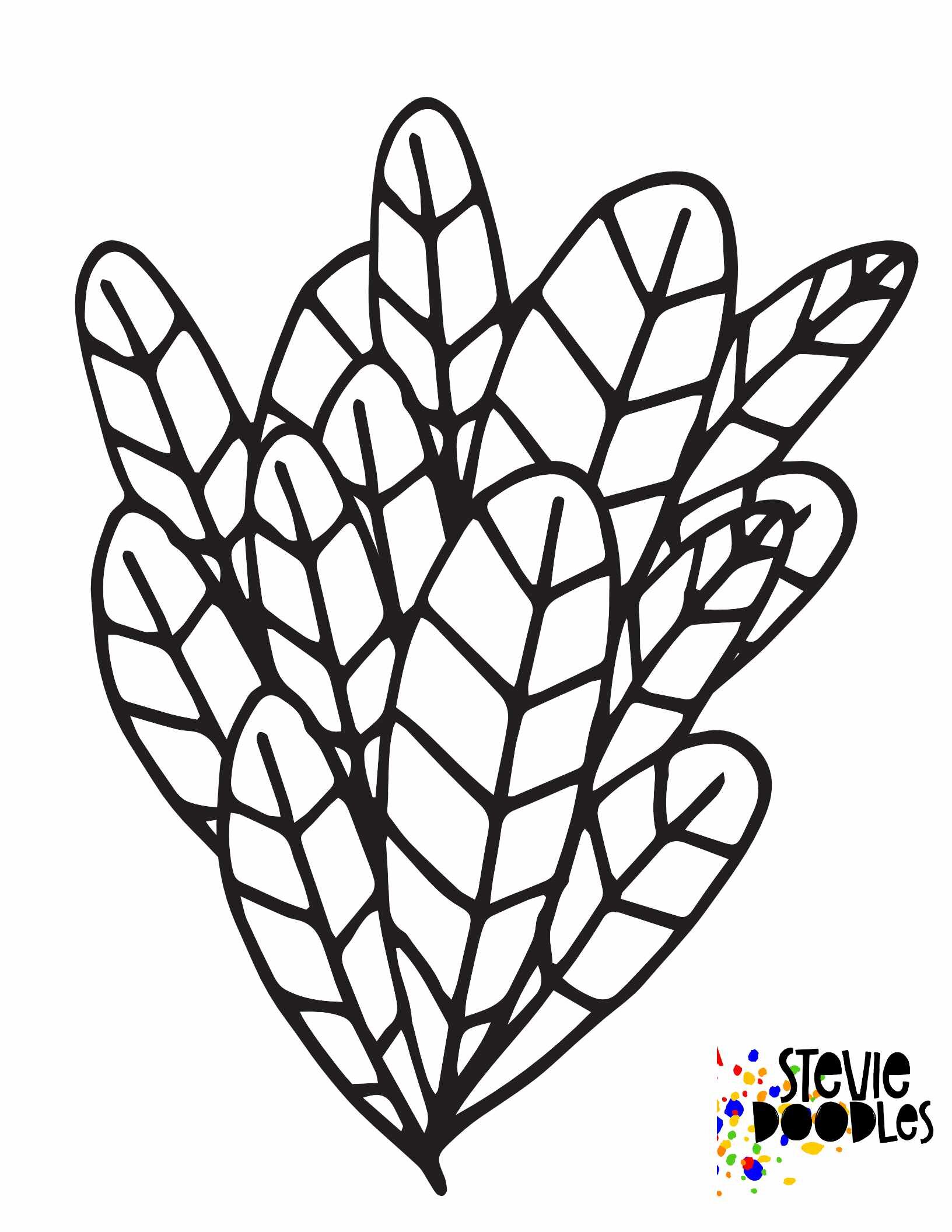 Free flower coloring pages â stevie doodles