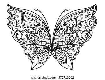 Thousand coloring pages butterfly royalty