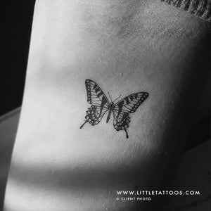 Swallowtail butterfly temporary tattoo