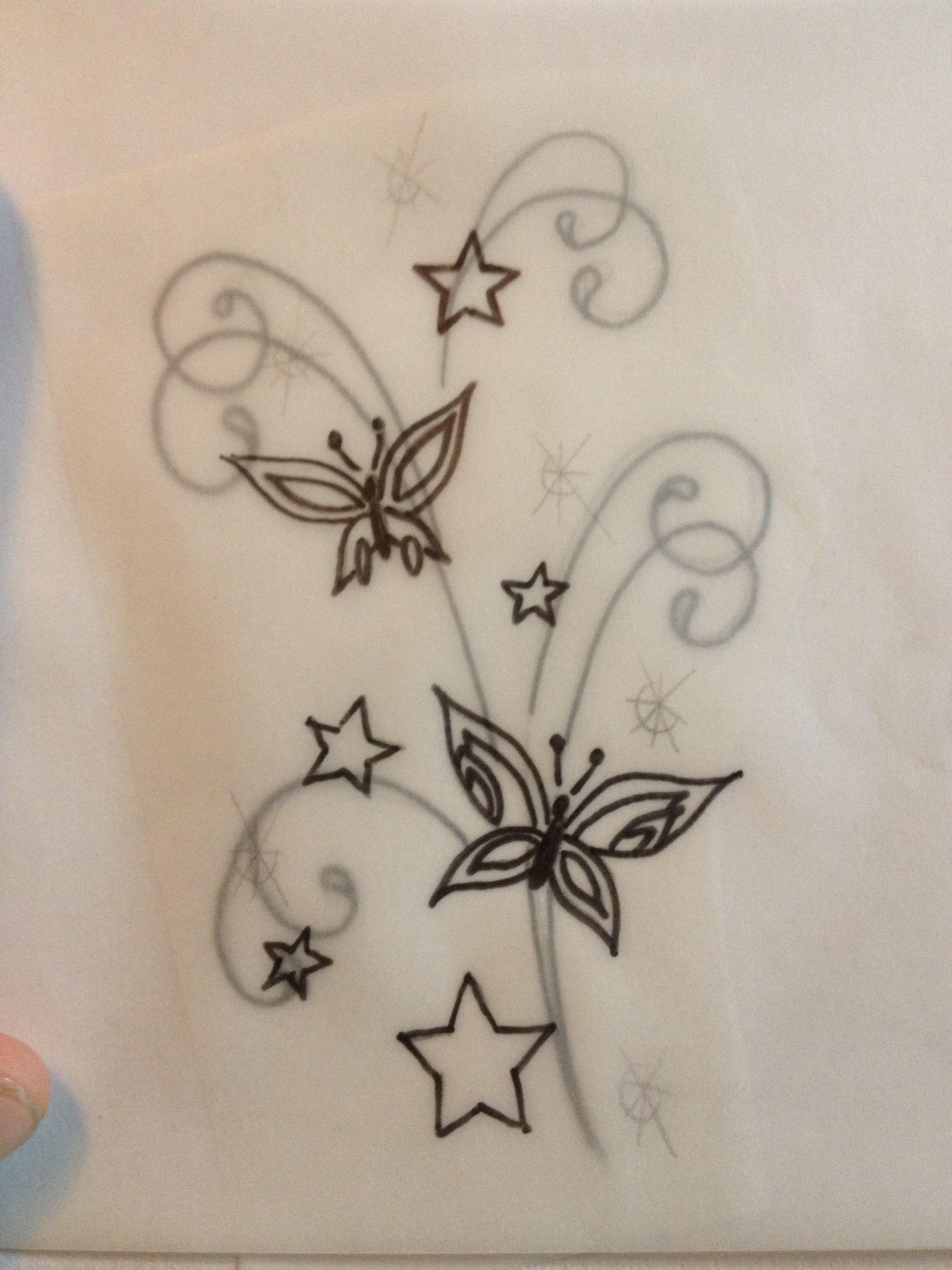 Stars and butterfly sketch for tattoo butterfly sketch butterfly tattoo butterfly tattoo on shoulder