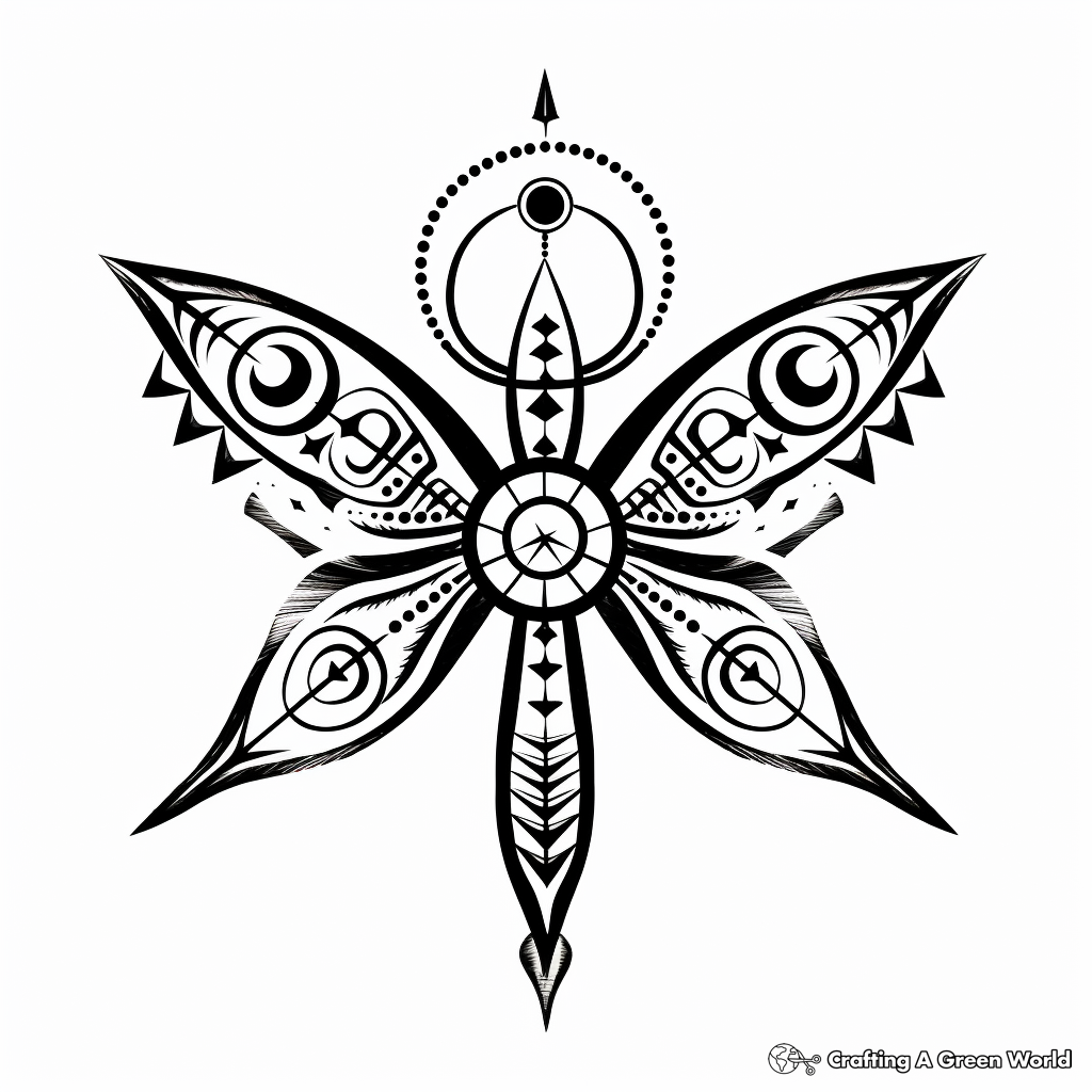 Butterfly mandala coloring pages