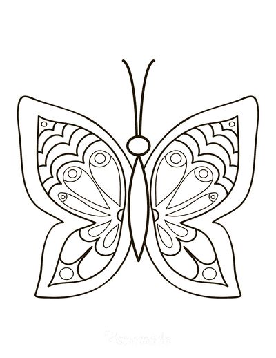 Free butterfly coloring pages for kids adults butterfly coloring page cartoon butterfly pattern coloring pages
