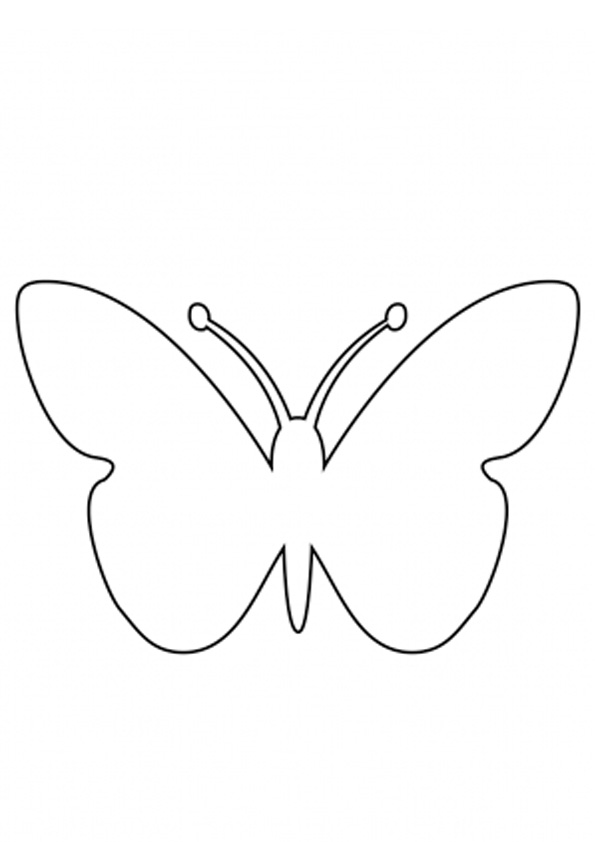 Coloring pages simple butterfly coloring pages for kids