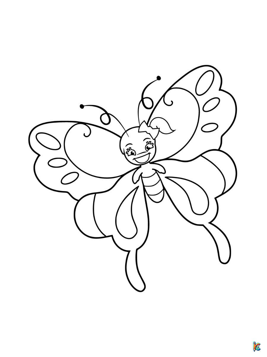 Butterfly coloring pages â