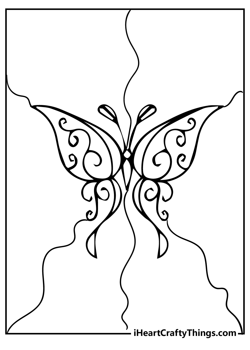 Butterfly coloring pages free printables