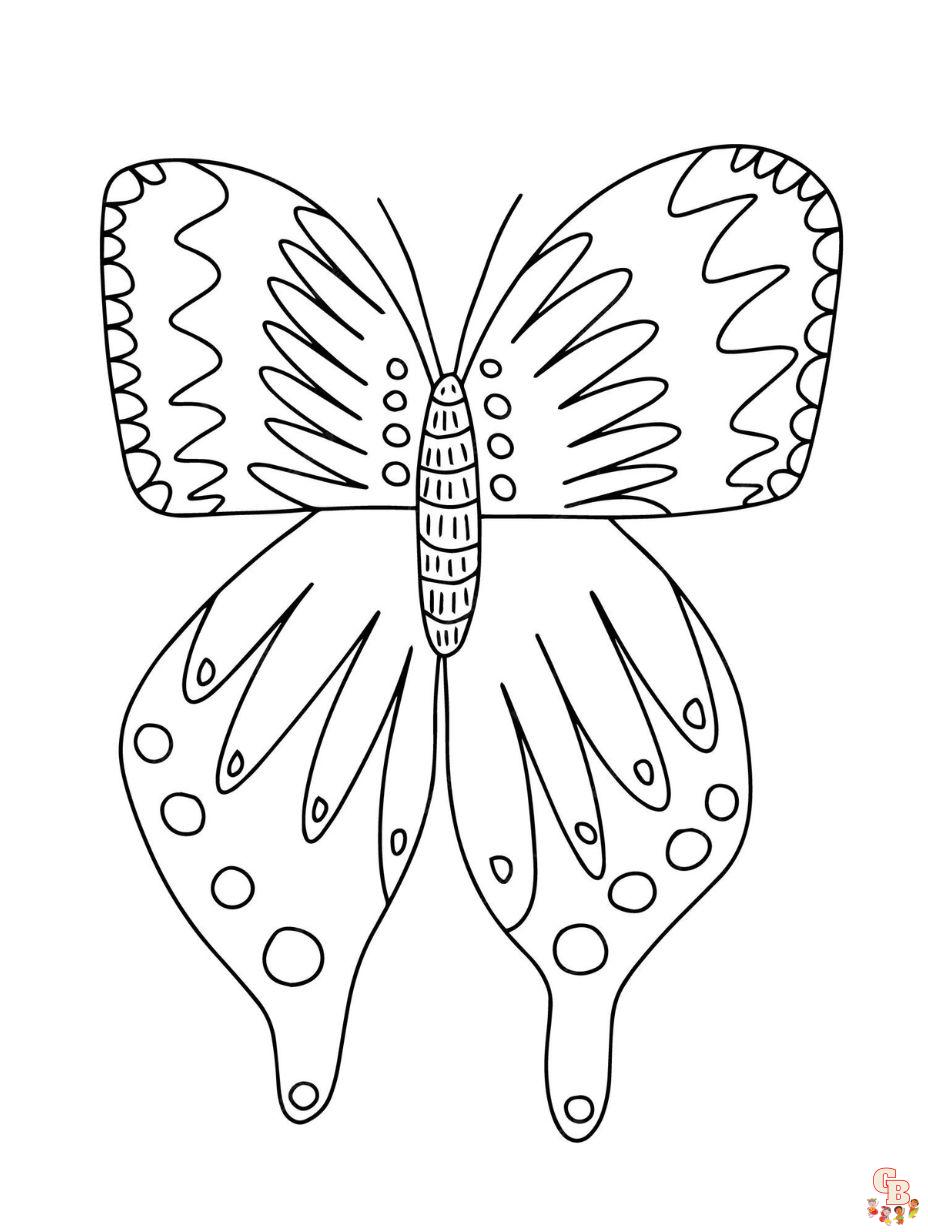 Flutter into fun with preschool butterfly coloring pages