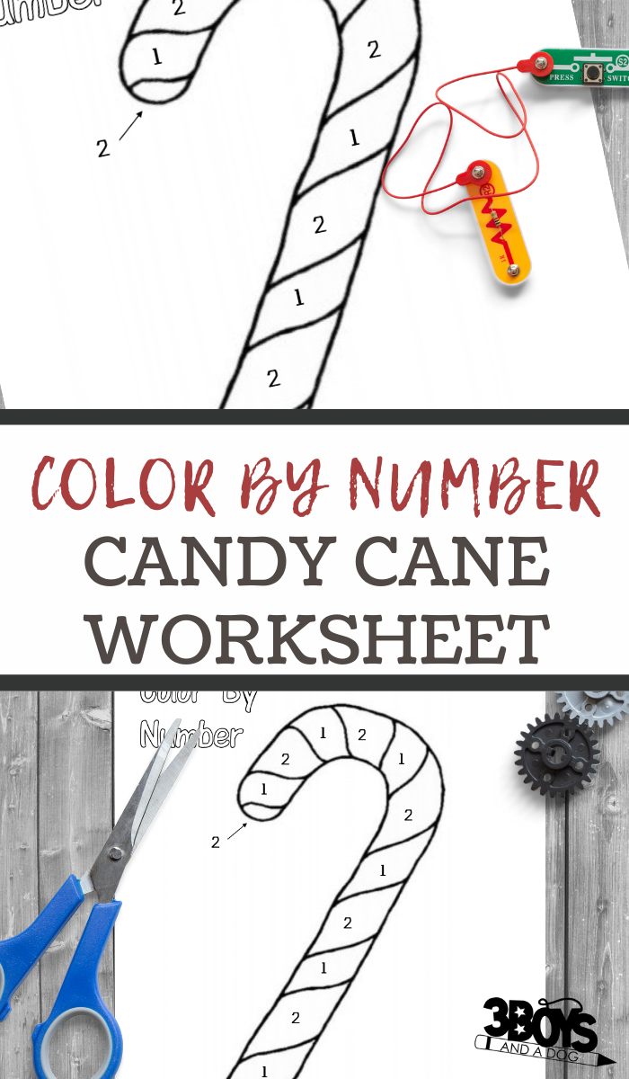 C is for candy cane printable coloring page